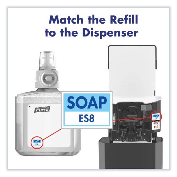 Es8 Soap Touch-Free Dispenser, 1,200 Ml, 5.25 X 8.8 X 12.13, Graphite - Image 7