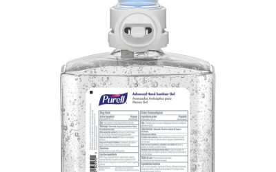 Advanced Hand Sanitizer Gel Refill, 1,200 mL, Clean Scent, For ES8 Dispensers, 2/Carton