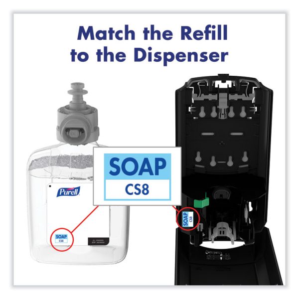 Cs8 Soap Dispenser, 1,200 Ml, 5.79 X 3.93 X 10.31, Graphite - Image 7