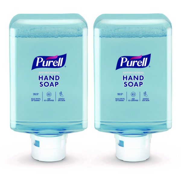 Antimicrobial Fragrance Free Foaming Hand Soap, For ES10 Dispensers, 1,200 mL Refill, 2/Carton