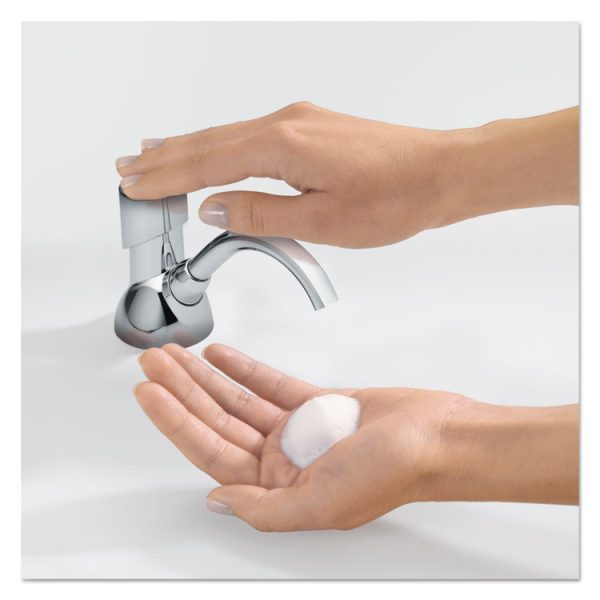 Cx Counter Mount Foam Soap Dispenser, 1,500 Ml/2,300 Ml, 4.5 X 11.88 X 4.5, Chrome - Image 5