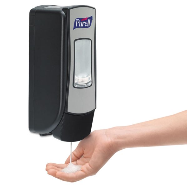 Advanced Hand Sanitizer Foam, For ADX-7 Dispensers, 700 mL Refill, Fragrance-Free, 4/Carton - Image 6