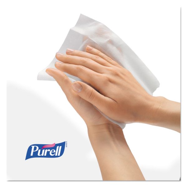 Premoistened Sanitizing Hand Wipes, Individually Wrapped, 5 x 7, Unscented, White, 1,000/Carton - Image 4