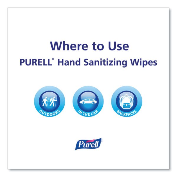 Hand Sanitizing Wipes Alcohol Formula, 6 x 7, Unscented, White, 175/Canister, 6 Canisters/Carton - Image 5