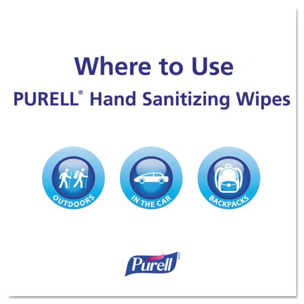 Premoistened Hand Sanitizing Wipes, 5.78 x 7, Fresh Citrus, White, 100/Canister, 12 Canisters/Carton - Image 6