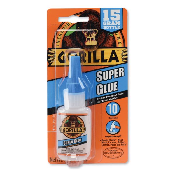 Super Glue, 0.53 Oz, Dries Clear, 4/carton - Image 2