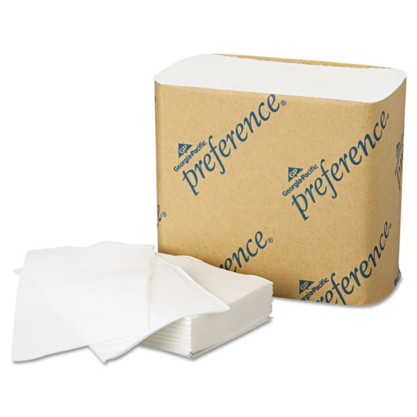 Singlefold Interfolded Bathroom Tissue, Septic Safe, 1-Ply, White, 400 Sheets/pack, 60 Packs/carton - Image 3