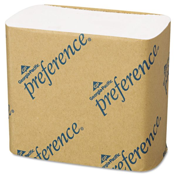 Singlefold Interfolded Bathroom Tissue, Septic Safe, 1-Ply, White, 400 Sheets/pack, 60 Packs/carton - Image 4