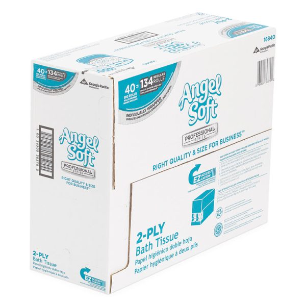 Angel Soft Ps Premium Bathroom Tissue, Septic Safe, 2-Ply, White, 450 Sheets/roll, 40 Rolls/carton - Image 6
