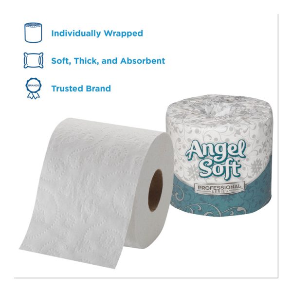 Angel Soft Ps Premium Bathroom Tissue, Septic Safe, 2-Ply, White, 450 Sheets/roll, 80 Rolls/carton - Image 3