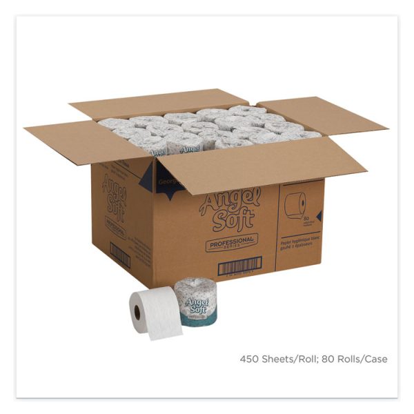 Angel Soft Ps Premium Bathroom Tissue, Septic Safe, 2-Ply, White, 450 Sheets/roll, 80 Rolls/carton - Image 5