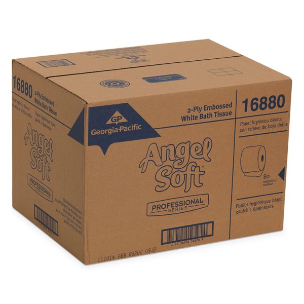 Angel Soft Ps Premium Bathroom Tissue, Septic Safe, 2-Ply, White, 450 Sheets/roll, 80 Rolls/carton - Image 6