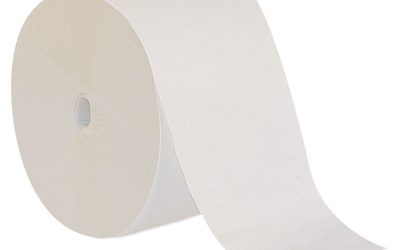 Compact Coreless 1-Ply Bath Tissue, Septic Safe, White, 3,000 Sheets/Roll, 18 Rolls/Carton
