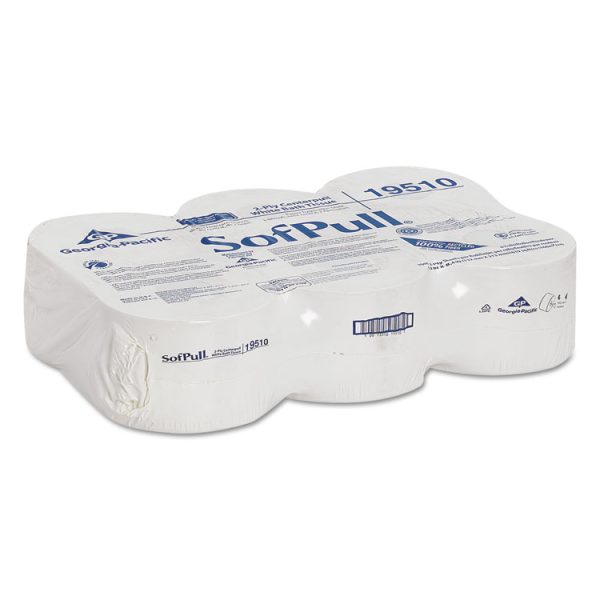 High Capacity Center Pull Tissue, Septic Safe, 2-Ply, White, 1,000/Roll, 6 Rolls/Carton - Image 2