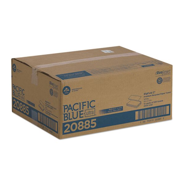 Pacific Blue Ultra Z-Fold Folded Paper Towels, 1-Ply, 8 x 11, White, 260/Pack, 10 Packs/Carton - Image 5
