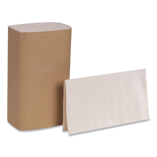 Pacific Blue Basic S-Fold Paper Towels, 1-Ply, 10.25 x 9.25, Brown, 250/Pack, 16 Packs/Carton - Image 2