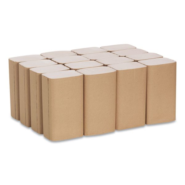 Pacific Blue Basic S-Fold Paper Towels, 1-Ply, 10.25 x 9.25, Brown, 250/Pack, 16 Packs/Carton - Image 5