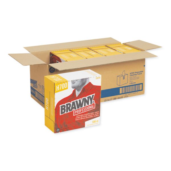 Medium Weight Hef Shop Towels, 9 1/8 X 16 1/2, 100/box, 5 Boxes/carton - Image 3
