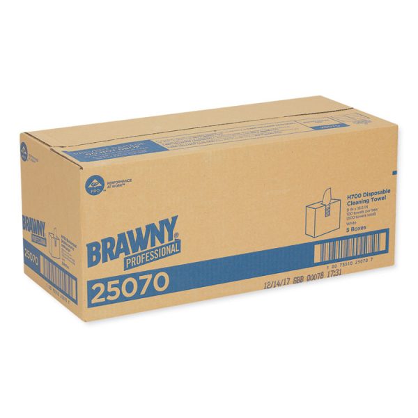 Medium Weight Hef Shop Towels, 9 1/8 X 16 1/2, 100/box, 5 Boxes/carton - Image 2