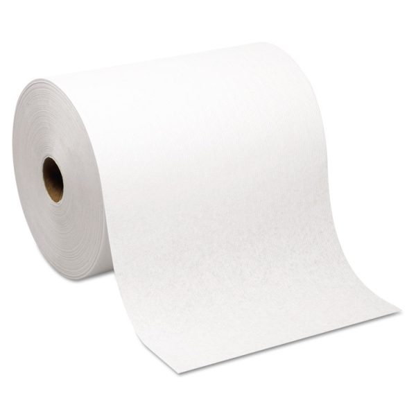 Hardwound Roll Paper Towel, Nonperforated, 1-Ply, 7.87" x 1,000 ft, White, 6 Rolls/Carton
