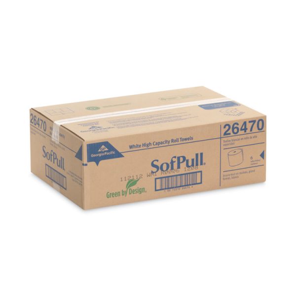 Hardwound Roll Paper Towel, Nonperforated, 1-Ply, 7.87" x 1,000 ft, White, 6 Rolls/Carton - Image 2
