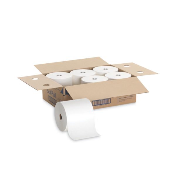 Hardwound Roll Paper Towel, Nonperforated, 1-Ply, 7.87" x 1,000 ft, White, 6 Rolls/Carton - Image 4