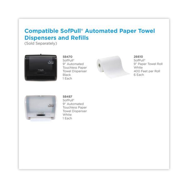 Hardwound Paper Towel Roll, Nonperforated, 1-Ply, 9" x 400 ft, White, 6 Rolls/Carton - Image 5