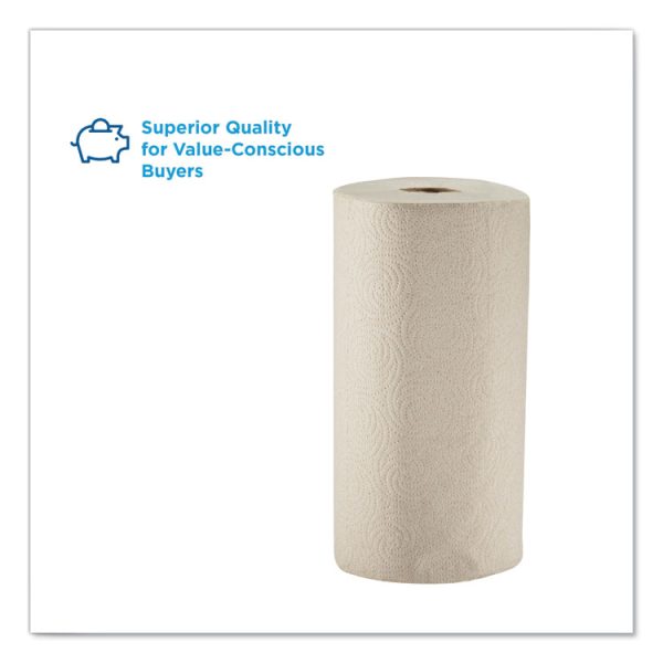 Pacific Blue Basic Jumbo Perforated Kitchen Roll Paper Towels, 2-Ply, 11 x 8.8, Brown, 250/Roll, 12 Rolls/Carton - Image 3