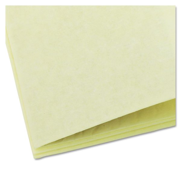 Dusting Cloths Quarterfold, 17 x 24, Unscented, Yellow, 50/Pack, 4 Packs/Carton - Image 2