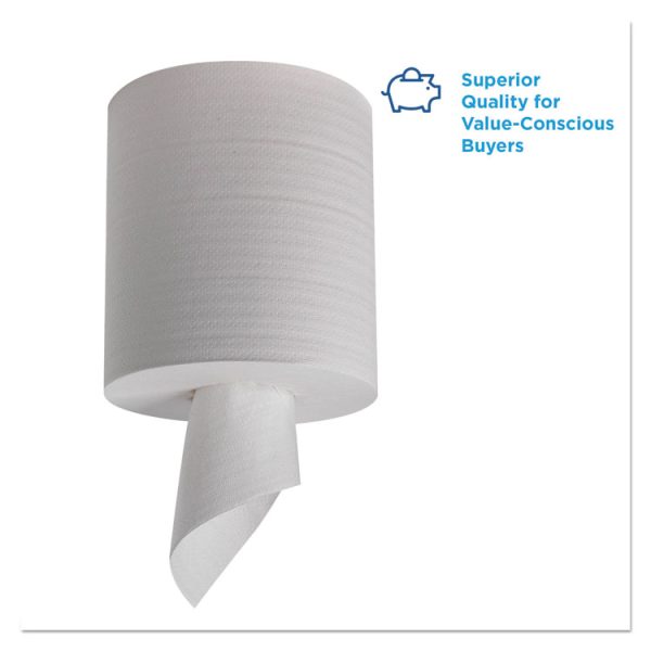 Pacific Blue Select 2-Ply Center-Pull Perf Wipers, 2-Ply, 8.25 x 12, White, 520/Roll, 6 Rolls/Carton - Image 3