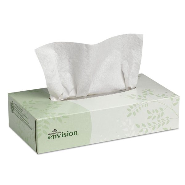 Facial Tissue, 2-Ply, White, 100 Sheets/box, 30 Boxes/carton