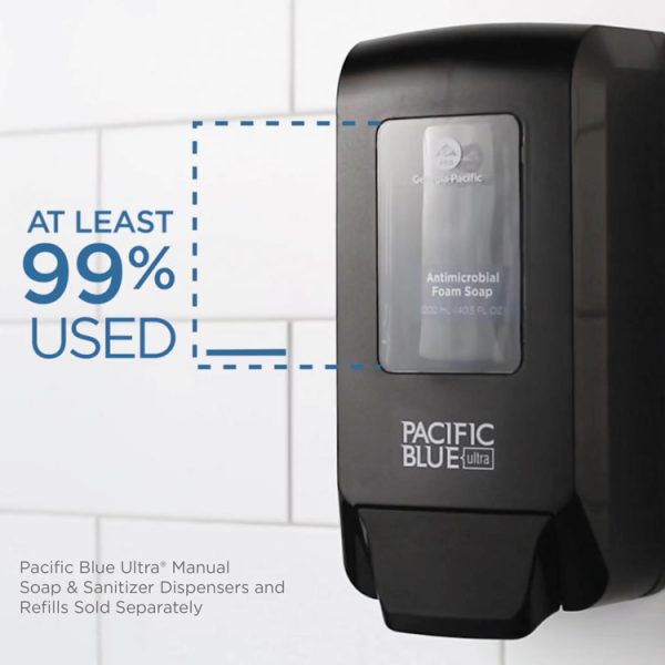 Pacific Blue Ultra Soap/sanitizer Dispenser 1,200 Ml Refill, 5.6 X 4.4 X 11.5, Black - Image 8