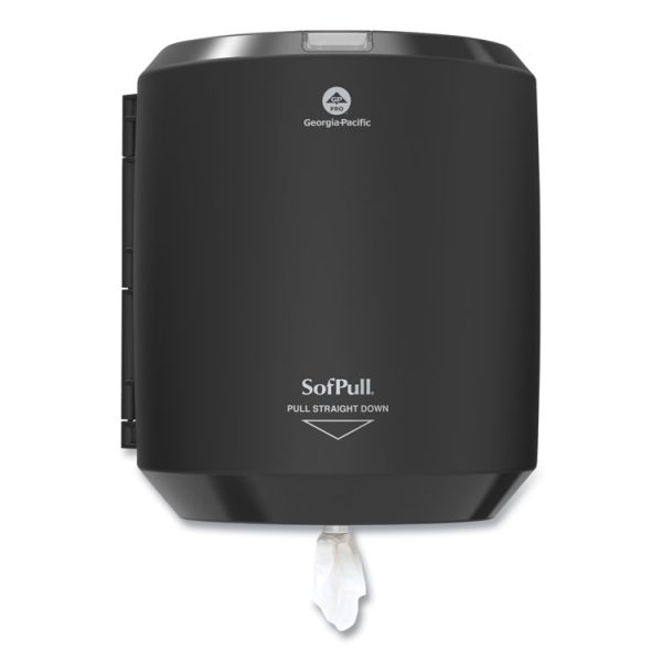 SofPull CenterPull Hand Towel Dispenser, 9.63 x 8.88 x 10.94, Black - Image 4