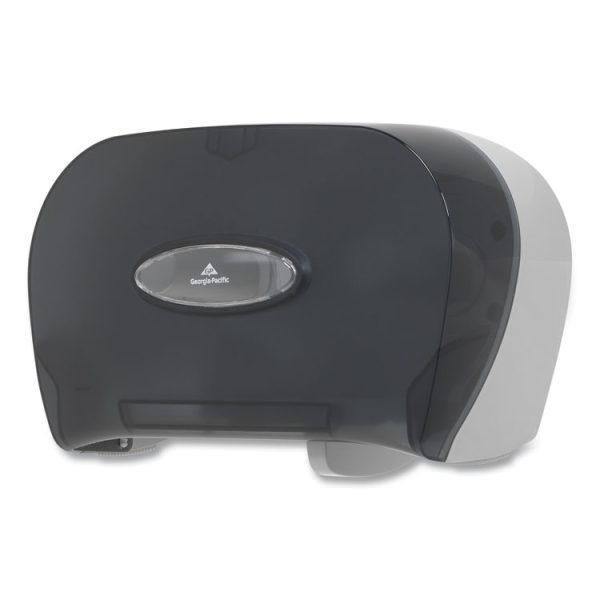 Two-Roll Bathroom Tissue Dispenser, 13.56 x 5.75 x 8.63, Smoke - Image 5