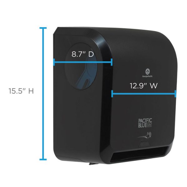 Pacific Blue Ultra Paper Towel Dispenser, Automated, 12.9 X 9 X 16.8, Black - Image 2