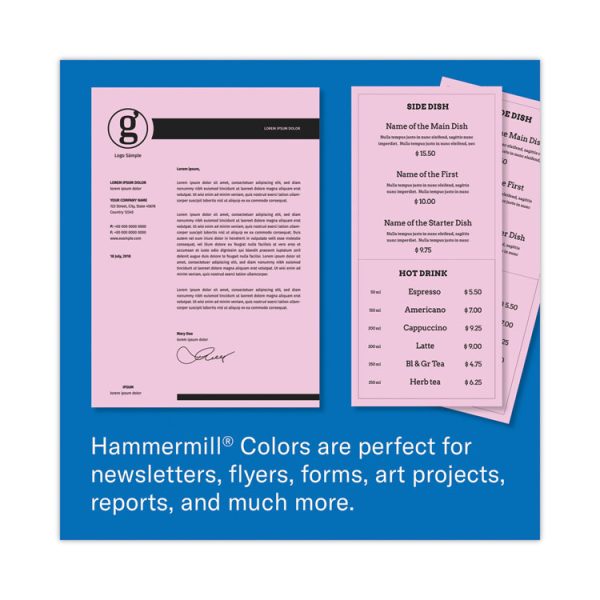 Colors Print Paper, 20 lb Bond Weight, 8.5 x 11, Lilac, 500 Sheets/Ream, 10 Reams/Carton - Image 9