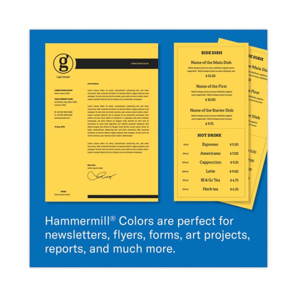 Colors Print Paper, 20 lb Bond Weight, 8.5 x 11, Goldenrod, 500 Sheets/Ream, 10 Reams/Carton - Image 9
