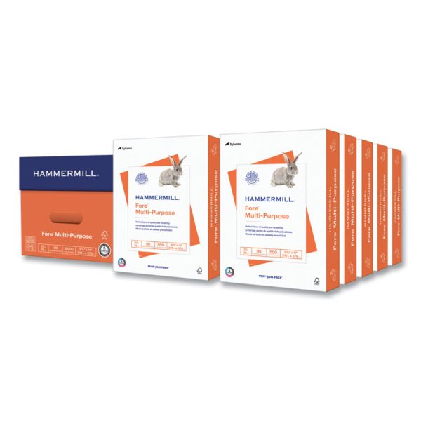 Fore Multipurpose Print Paper, 96 Bright, 20 lb, 8.5 x 11, White, 500 Sheets/Ream, 10 Reams/Carton, 40 Cartons/Pallet - Image 3