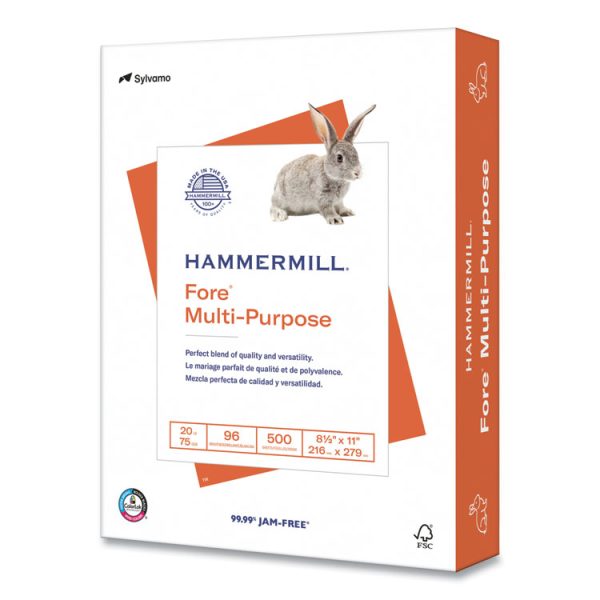 Fore Multipurpose Print Paper, 96 Bright, 20 lb, 8.5 x 11, White, 500 Sheets/Ream, 10 Reams/Carton, 40 Cartons/Pallet - Image 2