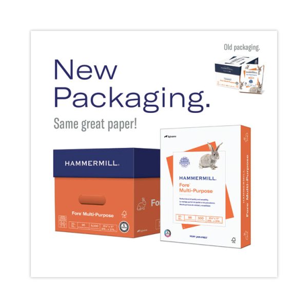 Fore Multipurpose Print Paper, 96 Bright, 20 lb Bond Weight, 8.5 x 11, White, 500 Sheets/Ream, 10 Reams/Carton - Image 2