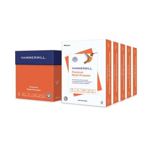 Premium Multipurpose Print Paper, 97 Bright, 20 lb, 8.5 x 11, White, 500 Sheets/Ream, 5 Reams/Carton, 80 Cartons/Pallet - Image 2