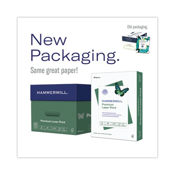 Premium Laser Print Paper, 98 Bright, 28 lb Bond Weight, 8.5 x 11, White, 500/Ream - Image 2