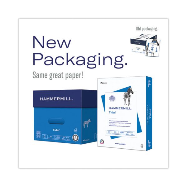 Tidal Print Paper, 92 Bright, 20 lb Bond Weight, 8.5 x 11, White, 500 Sheets/Ream, 10 Reams/Carton, 40 Cartons/Pallet - Image 2