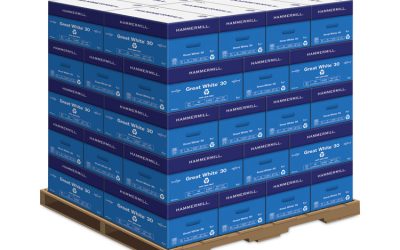 Great White 30 Recycled Print Paper, 92 Bright, 20lb Bond Weight, 8.5 x 11, White, 500/Ream,10 Reams/Carton,40 Cartons/Pallet