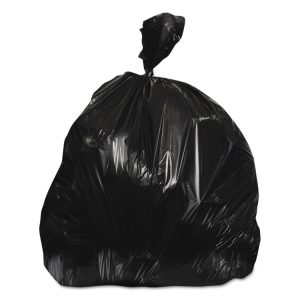 Linear Low-Density Can Liners, 45 Gal, 0.7 Mil, 40" X 46", Black, 250/carton