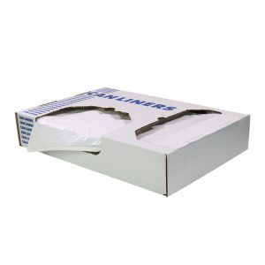 Linear Low-Density Can Liners-Flat Fold, Side-Dispensing, 1 Mil, 24 X 32, Clear, 500/carton