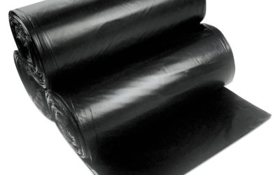 Linear Low Density Can Liners with AccuFit Sizing, 23 gal, 1.3 mil, 28″ x 45″, Black, 20 Bags/Roll, 10 Rolls/Carton