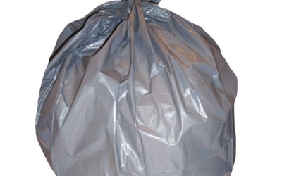 Right Sack Can Liners, 56 gal, 40.64 mic, 44″ x 55″, Gray, 100/Carton