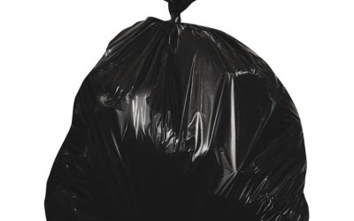 Linear Low-Density Can Liners, 30 Gal, 0.65 Mil, 30″ X 36″, Black, 250/carton