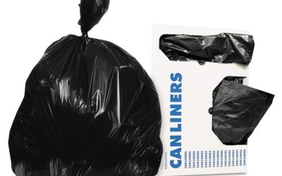 Linear Low-Density Can Liners, 30 Gal, 0.9 Mil, 30″ X 36″, Black, 200/carton